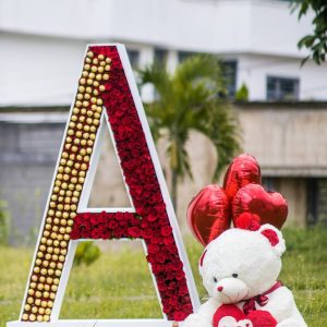 letras con flores verlu